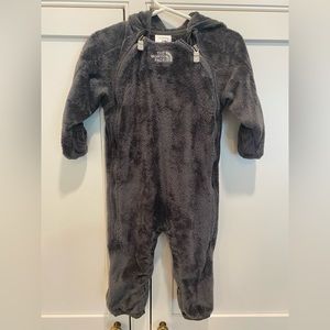 North Face Grey Baby Bunting Suit